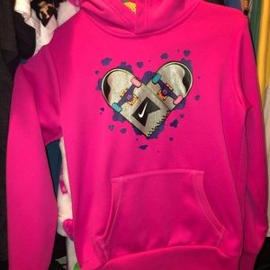Girls Hot Pink Nike Hoodie